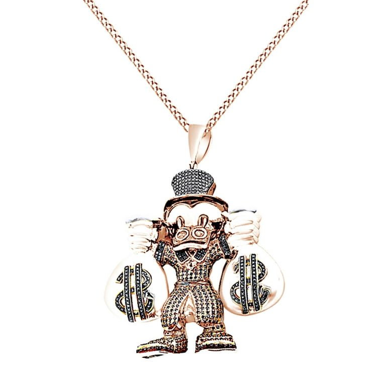 Scrooge mcduck diamond pendant top