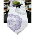 thumbnail image 1 of Multicolor Dahlia Green Gray Red Table Runner Table Flag Home Party Decorative Tablecloth Table Runners, 1 of 1