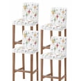 thumbnail image 1 of Multicolor Diamond Bar Stool Covers Set of 4, Modern Geometric Middle Century Stretch Washable Bar Chair Covers with Backs, Removable Pub Counter Height Chair Cover for Kitchen Dining Room Cafe, 1 of 7