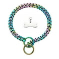 thumbnail image 1 of Multicolor Dog Collar Slip On Stainless Steel Cuban Chain Metal For Small Puppy Dogs, 1 of 7