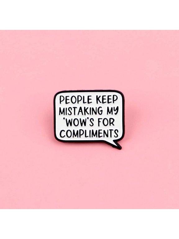 Multicolor Enamel Lapel Pin With Speech Bubble Design For Bags Jackets Accessories