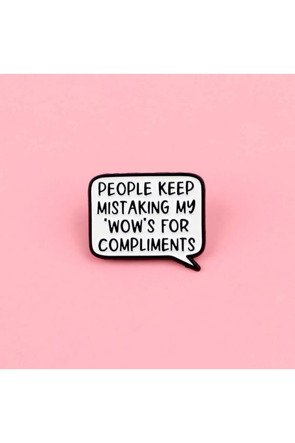 Multicolor Enamel Lapel Pin With Speech Bubble Design For Bags Jackets Accessories
