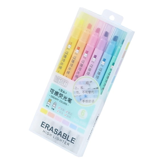 Multicolor Erasable Highlighters Visible In Low Light Quality Plastic Comfortable Design Erasable Pen For Long Meetings