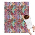thumbnail image 1 of Multicolor Ethnic Diamond Pattern Blanket,Comfortable Soft Flannel Throw Blanket,All Season,Warm Lightweight Blankets for Sofa Bed Couch Living Room Chair,30"x40", 1 of 4