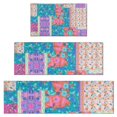 thumbnail image 1 of Multicolor Ethnic Flower Patchwork Pattern Kitchen Rugs Sets Of 3,Kitchen Runner Rugs Non Skid Washable,Decorative Kitchen Floor Mats for Kitchen,Sink,Laundry,17"x30"+ 17"x47" + 17"x59", 1 of 6