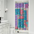 thumbnail image 1 of Multicolor Ethnic Flower Patchwork Pattern Shower Curtain 36"x72" ,Bathroom Decorative Shower Curtains Set with 12 Hooks,Modern Waterproof Washable Shower Curtain, 1 of 6