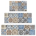 thumbnail image 1 of Multicolor Ethnic Geometric Patchwork Pattern Kitchen Rugs Sets Of 3,Kitchen Runner Rugs Non Skid Washable,Decorative Kitchen Floor Mats for Kitchen,Sink,Laundry,17"x30"+ 17"x47" + 17"x59", 1 of 6