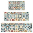 thumbnail image 1 of Multicolor Ethnic Geometric Patchwork Pattern Kitchen Rugs Sets Of 3,Kitchen Runner Rugs Non Skid Washable,Decorative Kitchen Floor Mats for Kitchen,Sink,Laundry,17"x30"+ 17"x47" + 17"x59", 1 of 6