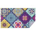 thumbnail image 1 of Multicolor Ethnic Geometric Patchwork Pattern Rectangle Tablecloth 60"x102",Waterproof Polyester Rectangle Table Cloth, Wipeable Spillproof Polyester Tablecloth for Dining, Camping, Indoor and Outdoor, 1 of 6