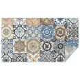 thumbnail image 1 of Multicolor Ethnic Geometric Patchwork Pattern Rectangle Tablecloth 60"x102",Waterproof Polyester Rectangle Table Cloth, Wipeable Spillproof Polyester Tablecloth for Dining, Camping, Indoor and Outdoor, 1 of 6