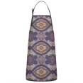 thumbnail image 1 of Multicolor Ethnic Geometric Pattern (4) Apron-Garden Aprons for Women with Pockets-Cotton Linen Waterproof Kitchen Cooking Gardening Aprons Adjustable for Kitchen,Cooking,BBQ and Salon 33x27 Inch, 1 of 7