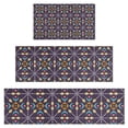 thumbnail image 1 of Multicolor Ethnic Geometric Pattern Kitchen Rugs Sets Of 3,Kitchen Runner Rugs Non Skid Washable,Decorative Kitchen Floor Mats for Kitchen,Sink,Laundry,17"x30"+ 17"x47" + 17"x59", 1 of 6