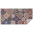 thumbnail image 1 of Multicolor Ethnic Geometric Pattern Rectangle Tablecloth 60"x120",Waterproof Polyester Rectangle Table Cloth, Wipeable Spillproof Polyester Tablecloth for Dining, Camping, Indoor and Outdoor, 1 of 6