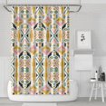 thumbnail image 1 of Multicolor Ethnic Geometric Pattern Shower Curtain 72"x72" ,Bathroom Decorative Shower Curtains Set with 12 Hooks,Modern Waterproof Washable Shower Curtain, 1 of 6