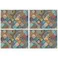 thumbnail image 1 of Multicolor Ethnic Geometric Pattern Summer Placemats Table Placemats Set Of 4-Linen Kitchen Washable Placemats Table Mats 11.8"x17.7" Non-Slip Heat Resistant, 1 of 6