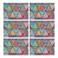 thumbnail image 1 of Multicolor Ethnic Geometric Pattern Summer Placemats Table Placemats Set Of 6-Linen Kitchen Washable Placemats Table Mats 11.8"x17.7" Non-Slip Heat Resistant, 1 of 5