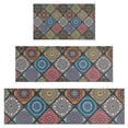 thumbnail image 1 of Multicolor Ethnic Mandala Pattern Kitchen Rugs Sets Of 3,Kitchen Runner Rugs Non Skid Washable,Decorative Kitchen Floor Mats for Kitchen,Sink,Laundry,17"x30"+ 17"x47" + 17"x59", 1 of 6