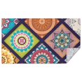 thumbnail image 1 of Multicolor Ethnic Mandala Pattern Rectangle Tablecloth 60"x102",Waterproof Polyester Rectangle Table Cloth, Wipeable Spillproof Polyester Tablecloth for Dining, Camping, Indoor and Outdoor, 1 of 6