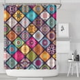 thumbnail image 1 of Multicolor Ethnic Mandala Pattern Shower Curtain 84"x72" ,Bathroom Decorative Shower Curtains Set with 12 Hooks,Modern Waterproof Washable Shower Curtain, 1 of 6