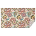 thumbnail image 1 of Multicolor Ethnic Paisley and Floral Pattern Rectangle Tablecloth 60"x102",Waterproof Polyester Rectangle Table Cloth, Wipeable Spillproof Polyester Tablecloth for Dining, Camping, Indoor and Outdoor, 1 of 6