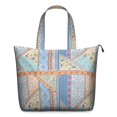 thumbnail image 1 of Multicolor Ethnic Striped Pattern Travel Tote Bags for Women Carry On,Large Weekender Bags for Women Travel,Multi Functional Duffle Bag for Work,Shopping,Sports, 1 of 5