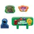 thumbnail image 1 of Multicolor Everyday Sesame Street Birthday Candle Set - 1.3"-2.3", 4-Piece Set - Perfect Cake Toppers for Fun & Vibrant Celebrations, 1 of 1