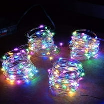 Multicolor Fairy Lights 30 LEDs 10 Feet Multicolored Battery Operated Mini LED String Lights 4 Pack