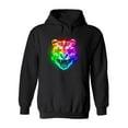 thumbnail image 1 of Multicolor Fire Tiger Head Hoodie Men -Image by Shutterstock, Male Small, 1 of 4
