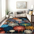 thumbnail image 1 of Multicolor Fireworks Modern Contemporary Aesthetics Area Rug Non Shedding Abstract Rugs For Livingroom Bedroom Diningroom Lux Home Office Floor Carpet 3x5ft, 1 of 6