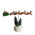 thumbnail image 1 of Multicolor Flaming Sleigh Animated Statue Xmas Vacation Village Accessories, 1 of 8