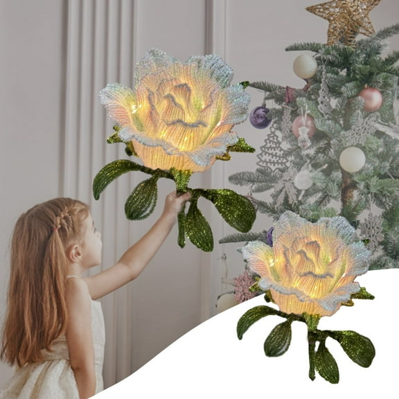 Multicolor Flower DIY Lantern Kit, Cloth Material Handcraft Set, With Built-in Button Battery & Tassel, Easy Assembly Parent-child Toy, Creative Ornament for Christmas New Year Festival Decor