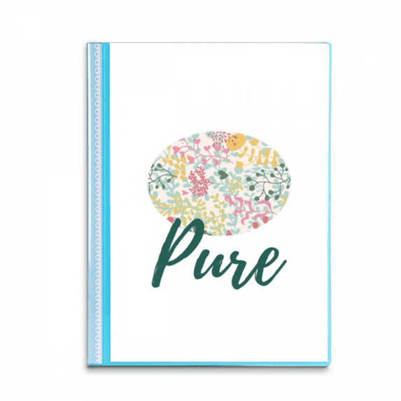 Multicolor  Flower  Paint Book Sheet Protectors Portfolio Binder Folder