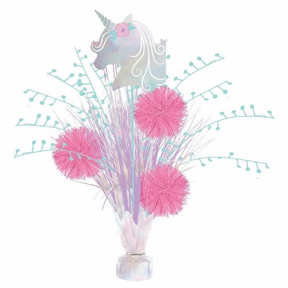 Unicorn 'Enchanted Unicorn' Iridescent Foil Spray Centerpiece (1ct)