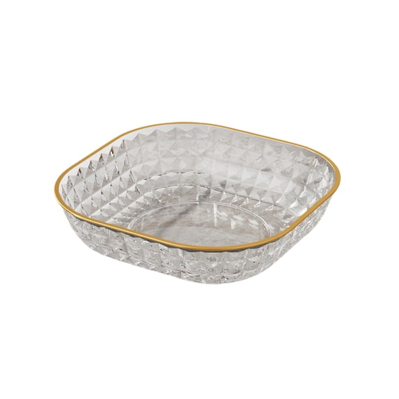 Multicolor Fruit Snack Tray – Stylish Plastic Serving Platter for Dried Fruits, Vegetables & Party Snacks, Large Capacity for Home & Entertaining