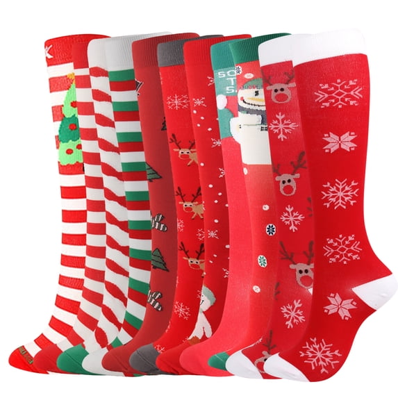 Multicolor Funny Socks for Men Women Christmas Socks Cotton Fuzzy Socks, Colorful Warm Fluffy Slipper Socks for Women One Size