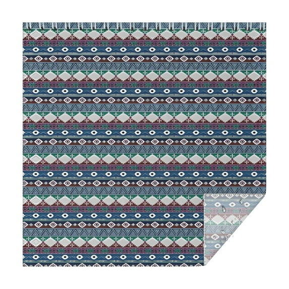 Multicolor Geometric Boho Pattern Square Tablecloth,Waterproof Square Table Cover,Wipeable Spillproof Washable Table Cover for Home Kitchen Party Decor 42"X42"(107x107cm)