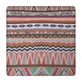 thumbnail image 1 of Multicolor Geometric Pattern Square Fitted Tablecloth with Elastic Edge,Square Table Cover,Washable Elastic Table Cover for Home Kitchen Party Decor 34"x34", 1 of 6