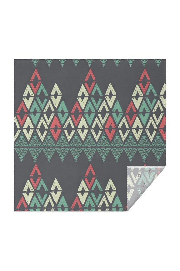Multicolor Geometric Pattern Square Tablecloth,Waterproof Square Table Cover,Wipeable Spillproof Washable Table Cover for Home Kitchen Party Decor 42"X42"(107x107cm)