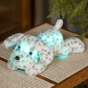 Multicolor Glowing Dog Pillow Plush Animals Toy, 14-Inch LED Night Light Luminous Stuffed Animal Pillow with Timer,Washable Cuddle Plush Animals Toy for Kids Adults 35cm