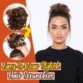 thumbnail image 1 of Multicolor Hairband Chiffon flower material Cotton Hair Bands Seamless Ponytail Holders for Women, Hair Elastics No Damage One Size, 1 of 2