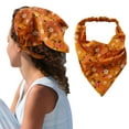 thumbnail image 1 of Multicolor Headband for Women Floral Hair Bandanas Head Kerchief Women Bandana Print Hair Scarf Triangle Hair Kerchief with Ties Head Scarf, 1 of 4