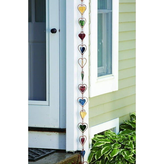 Multicolor Heart Rain Chain