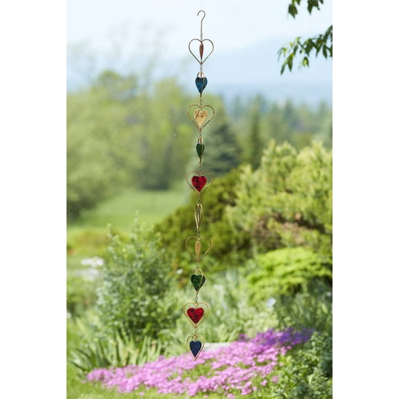 Multicolor Hearts Ornament