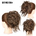 thumbnail image 1 of Multicolor High Temperature Synthetic Wig - Elastic Band Messy Bun Style Natural Fiber Hairpiece, 1 of 3