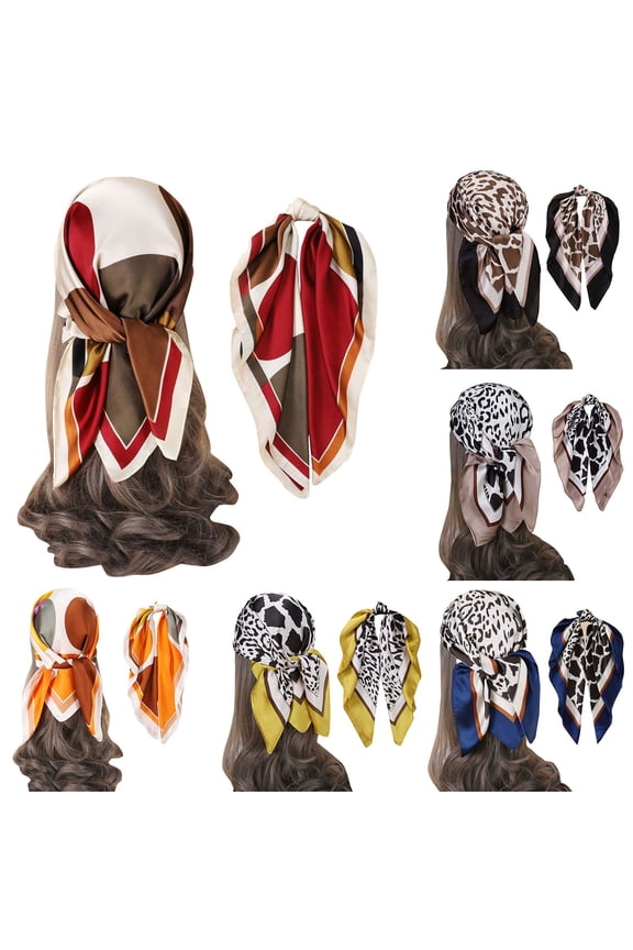 Multicolor Hijab Scarf for Women Chiffon Fashion Printed Modal Hijab Head Wrap Scarves Lightweight Long Scarf Shawls One Size
