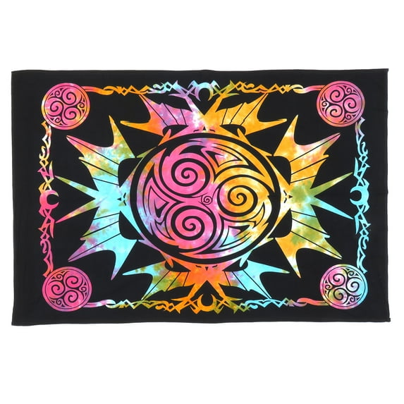 Multicolor Hippie Hamsa Poster Printed Multi-Styles Boho Indian Tie Dye Tapestry Wall Hanging Hippie Animal Printed Cotton Poster Wall Decor