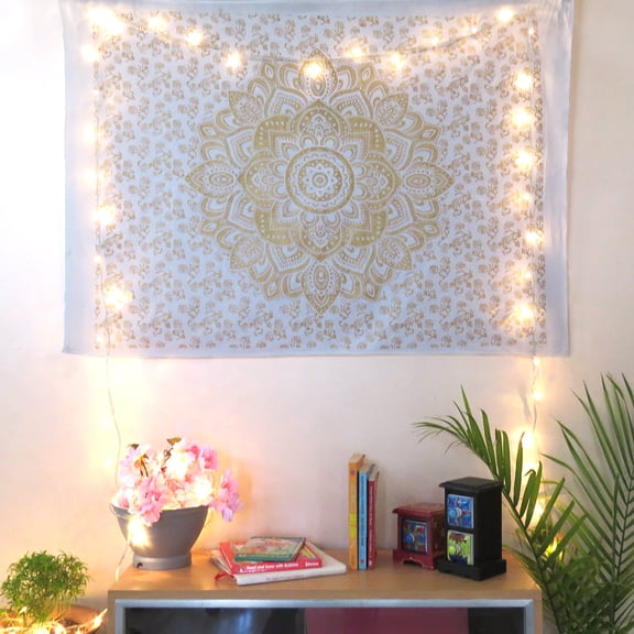Multicolor Hippie Mandala Tapestry Poster Multi-styles Indian Wall Hanging Hippie Poster, 40x30 inches