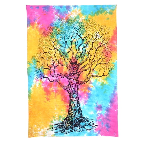 Multicolor Hippie Mandala Tapestry Poster Multi-styles Indian Wall Hanging Hippie Poster Bedspread Throw, 40x30 inches