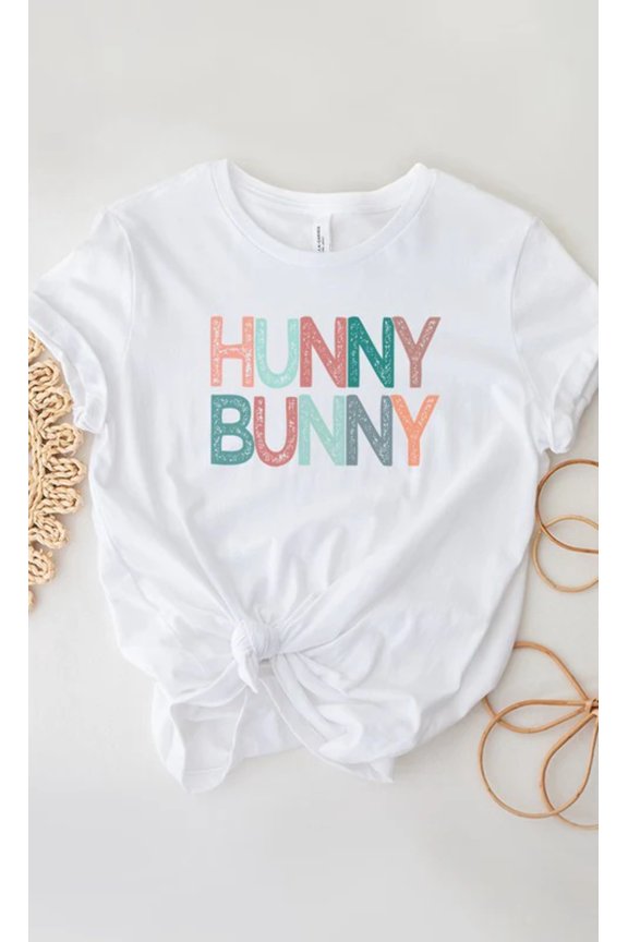 Multicolor Hunny Bunny PLUS SIZE Graphic Tee T-Shirt