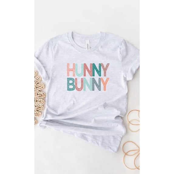 Multicolor Hunny Bunny PLUS SIZE Graphic Tee T-Shirt